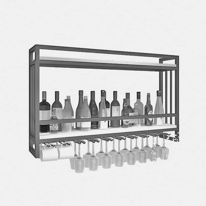 Bar bar bar shelving displays