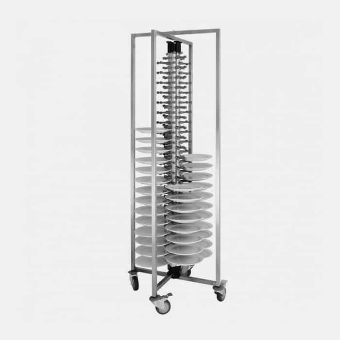 Servery servery mobile plate racks