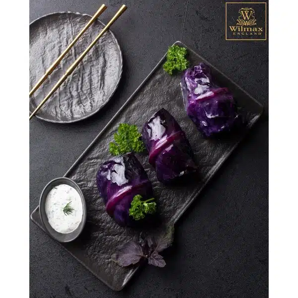 Black Rectangular Plate 29.5 x 14.5 cm Black Rectangular Plate 29.5 x 14.5 cm - Image 3