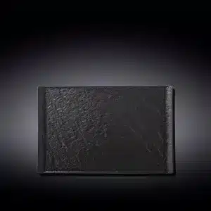Black Rectangular Plate 29.5 x 14.5 cm