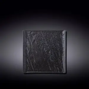 Black Square Plate 17 x 17 cm