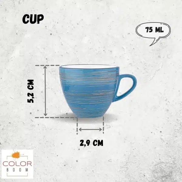 Blue Cup 75 ml Blue Cup 75 ml - Image 2