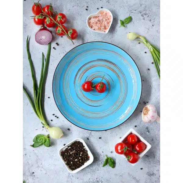 Blue Round Plate 20.5 cm Blue Round Plate 20.5 cm - Image 6