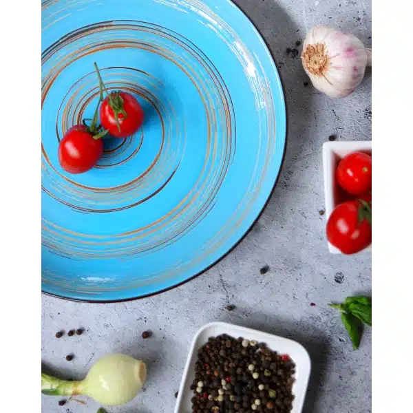 Blue Round Plate 20.5 cm Blue Round Plate 20.5 cm - Image 7