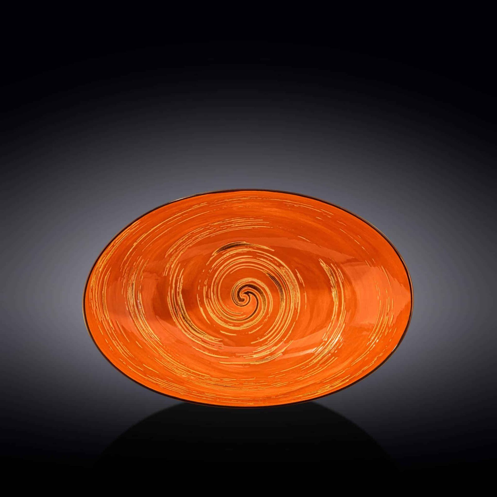 Wilmax England UK Stock Assortment Orange Oval Bowl WL‑669341A