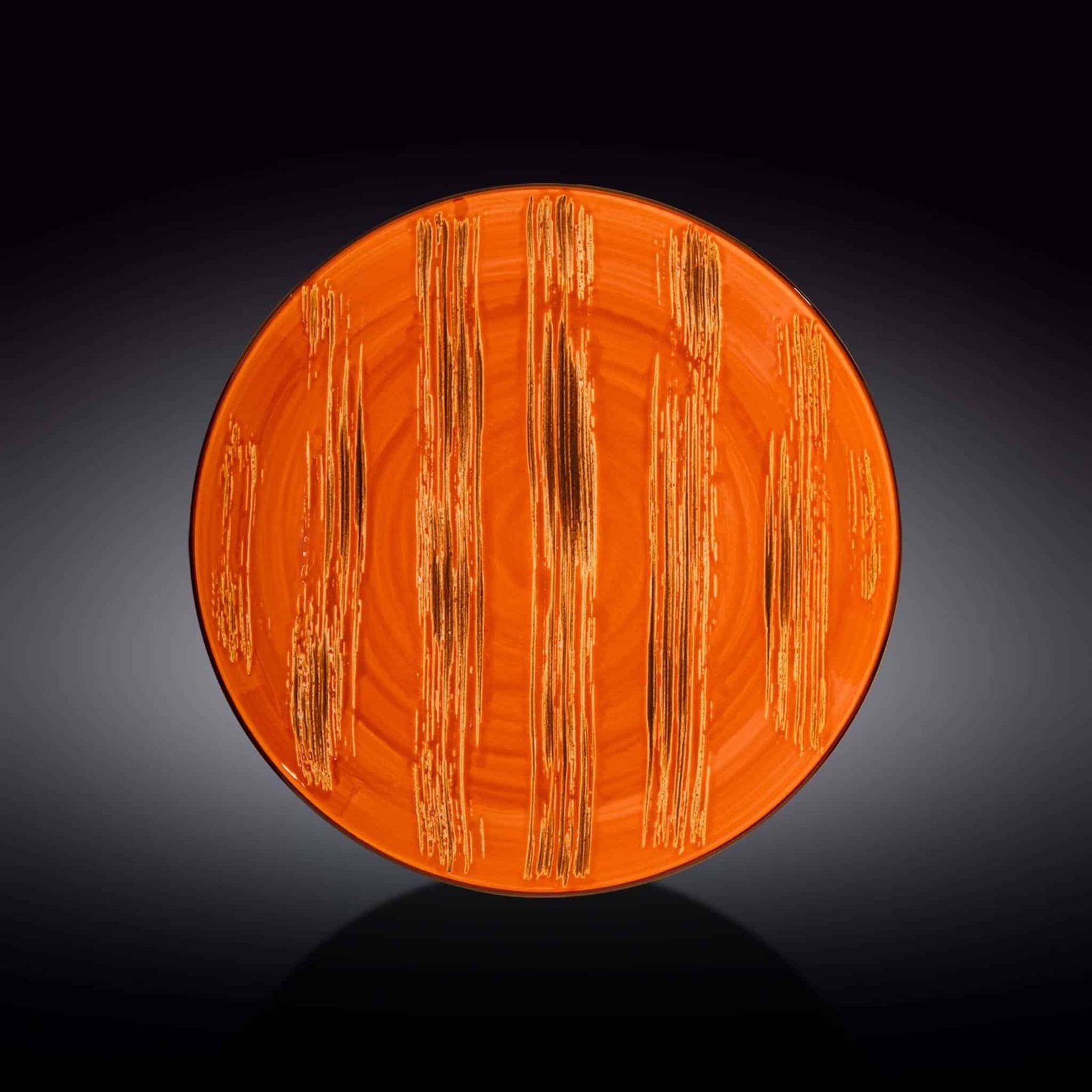 Wilmax England UK Stock Assortment Orange Round Plate WL‑668316A