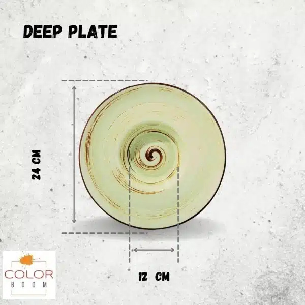 Pistachio Deep Plate 24 cm Pistachio Deep Plate 24 cm - Image 3