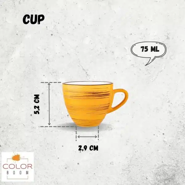 Yellow Cup 75 ml Yellow Cup 75 ml - Image 2