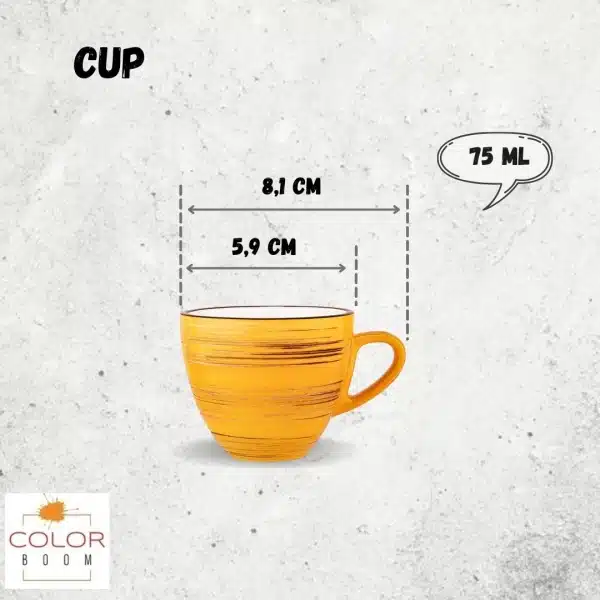 Yellow Cup 75 ml Yellow Cup 75 ml - Image 3