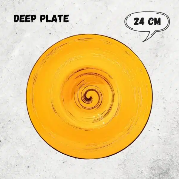Yellow Deep Plate 24 cm Yellow Deep Plate 24 cm - Image 3