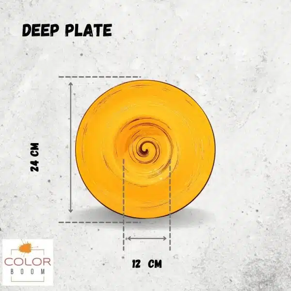 Yellow Deep Plate 24 cm Yellow Deep Plate 24 cm - Image 4