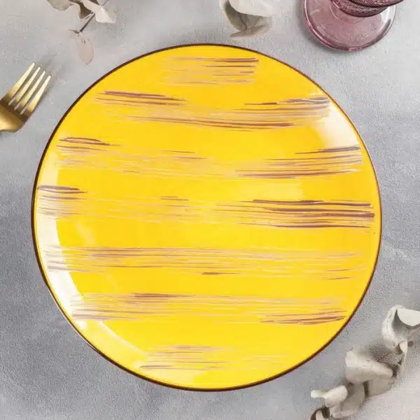 Yellow Round Plate 28 cm Yellow Round Plate 28 cm - Image 5
