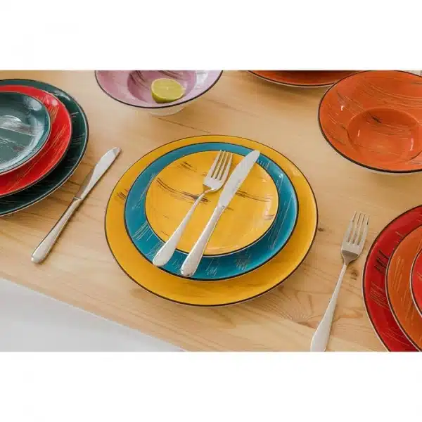 Yellow Round Plate 28 cm Yellow Round Plate 28 cm - Image 8