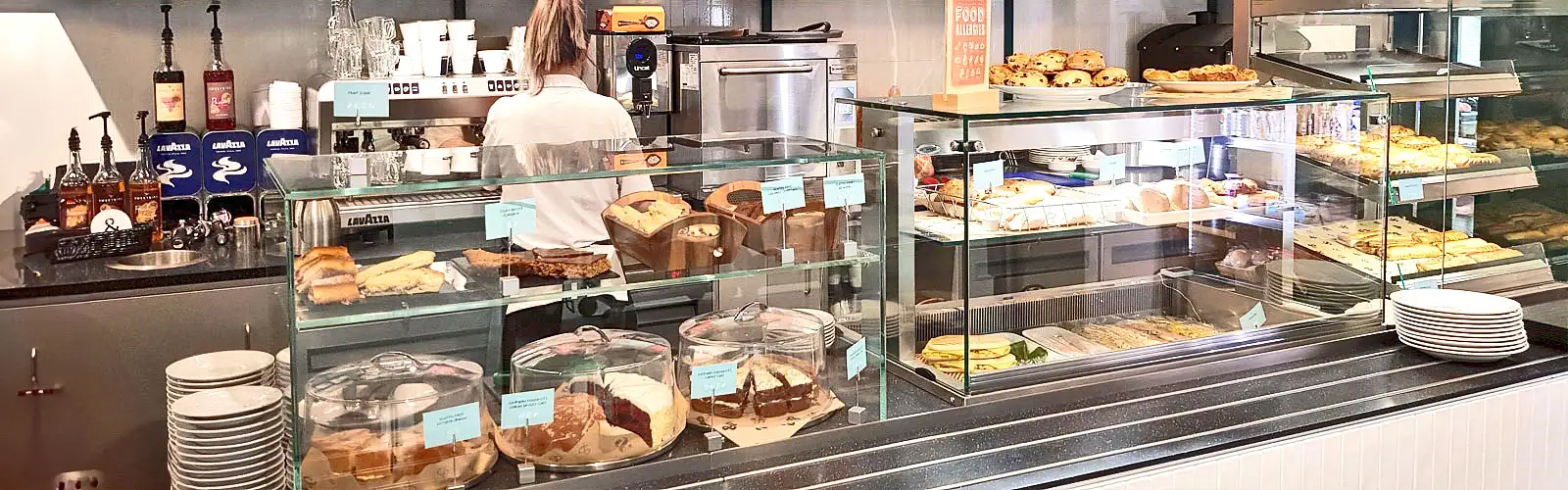 Display food display header